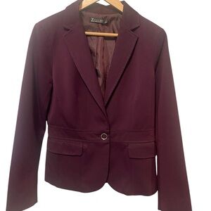 7th Avenue Design Studio New York & Company Plum Women's Blazer